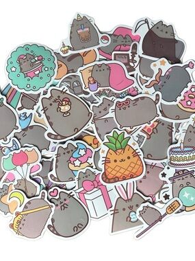 Pusheen Cat Sticker Pack of 50 3.5" Stickers